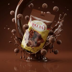 Rollana Chocolate Soft Chocolate Coated with Wafer, 240g