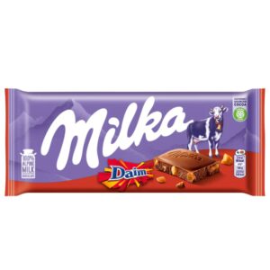 Milka Daim Milk Chocolate Bar, 100g