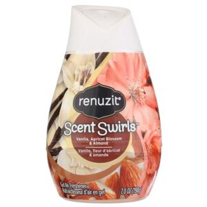 Renuzit Scent Swirls Gel Air Freshener Vanilla Apricot Blossom & Almond, 198g