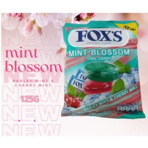FOX'S Mint Blossom Oval Candy Barley Mint & Cherry Mint, 125g
