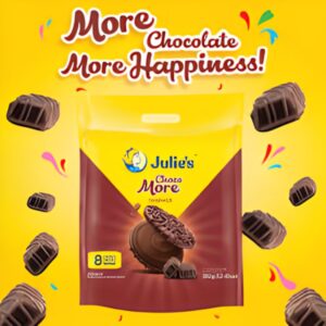 Julie's Choco More Sandwich Biscuits, 132g