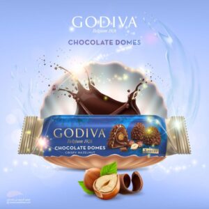 Godiva Chocolate Domes Crispy Hazelnut, 30g