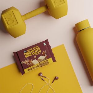 BRB Shortcuts Peanut Butter Wafer Bites - Chocolate Flavour, 100g