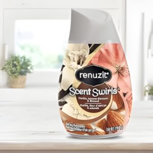 Renuzit Scent Swirls Gel Air Freshener Vanilla Apricot Blossom & Almond, 198g