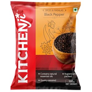 KITCHENji Black Pepper Whole, 100g