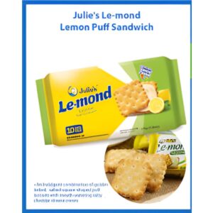 Julie's Le-mond Lemon Puff Sandwich Biscuits, 170g