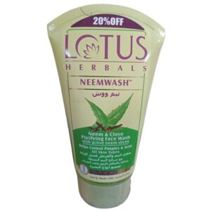 Lotus Herbals Neemwash Neem & Clove Face Wash, 120g
