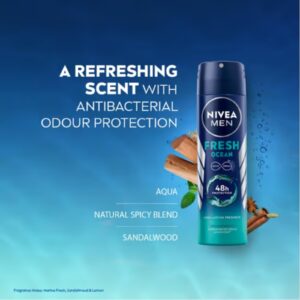 NIVEA Men Fresh Ocean Deodorant Spray, 150ml