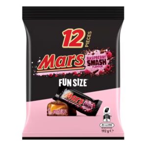 Mars Raspberry Smash Flavour Fun Size 12 Pieces, 192g