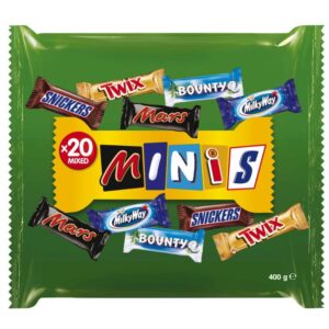 Nestlé Minis Mixed Chocolate Pack – 20x Assorted Bars, 400g