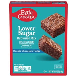 Betty Crocker Lower Sugar Double Chocolate Fudge Brownie Mix, 416g