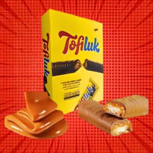 Tofiluk Biscuit Bars with Caramel & Milk Chocolate, 396g (12 x 33g)