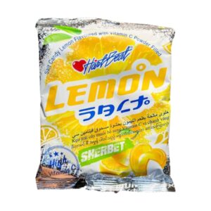 HeartBeat Lemon Sherbet Salt Candy with Vitamin C Powder, 120g