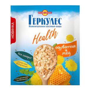 Russian Product Hercules Instant Oatmeal Dandelion & Honey, 35g