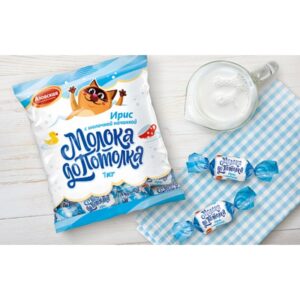 Azovskaya “Milk to the Ceiling” Toffee with Milk Filling, 250g