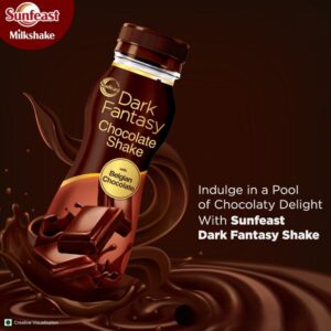 Sunfeast Dark Fantasy Chocolate Shake with Belgian Chocolate, 180ml