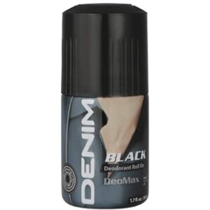 Denim DeoMax Deodorant Roll-On for Men Black, 50ml