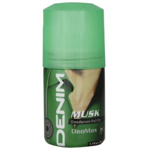 Denim Musk Deodorant Roll-On for Men, 50ml
