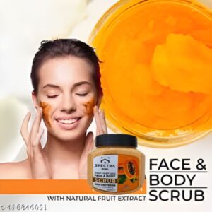 Spectra Mini Face & Body Scrub – Papaya, 600ml