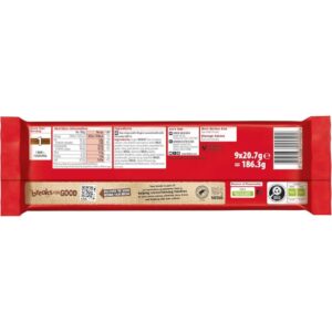 Nestlé KitKat 2-Finger Milk Chocolate Biscuit Bar – 9-Pack, 186.3g