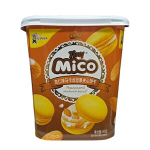 Tiny Mico Macarons Sandwich Biscuit Almond Flavor, 80g