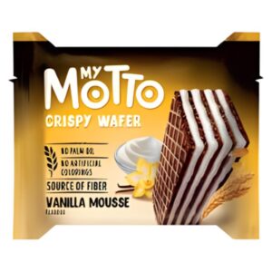 My Motto Crispy Wafer – Vanilla Mousse Flavour, 30g