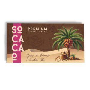 Socacao Date Peanut Chocolate Bar, 100g