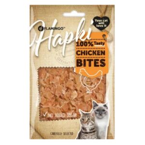 Flamingo Hapki Chicken Bites Cat Treats, 85g