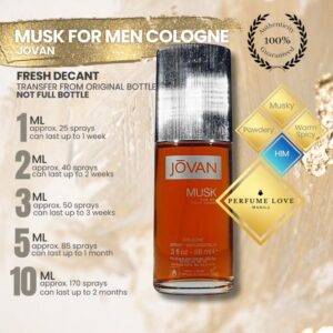 Javan Musk Cologne Spray for Men, 88ml