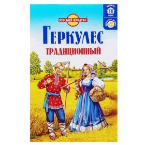 Russian Product Hercules Traditional Whole Grain Oatmeal, 500g