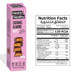Freakin Healthy Caramel Almond Bites, 80g