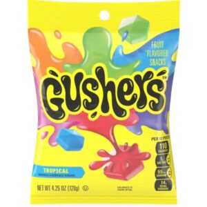 Gushers Tropical Fruit Flavored Snacks, 136g