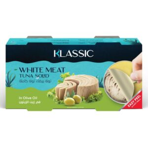 Klassic White Meat Tuna Solid in Olive Oil, Easy Peel, 2x160g