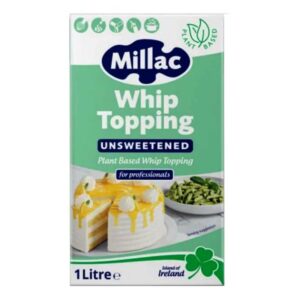 Millac Unsweetened Plant-Based Whip Topping, 1L