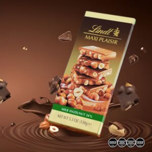 Lindt Maxi Plaisir Milk Hazelnut Chocolate, 150g