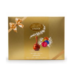 Lindt LINDOR Assorted Chocolate Truffles Milk, Dark, White & Hazelnut Gift Box,199g Lindt LINDOR Assorted Chocolate Truffles Milk, Dark, White & Hazelnut Gift Box,199g