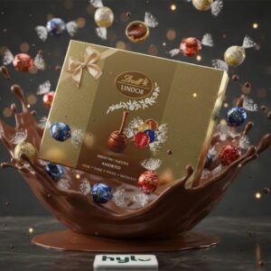 Lindt LINDOR Assorted Chocolate Truffles  Milk, Dark, White & Hazelnut Gift Box,199g