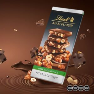 Lindt Maxi Plaisir Dark Hazelnut Chocolate, 150g