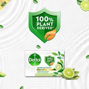 Dettol Antibacterial Bar Soap  Activ-Botany Green Tea & Bergamot, 110g