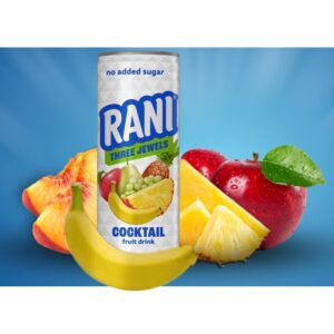 Rani Three Jewels Cocktail Fruit Drink, No Added Sugar, 240ml