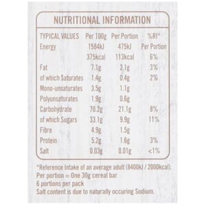 Jordans Frusli Juicy Blueberry Chewy Cereal Bars, 6x30g