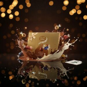 Lindt LINDOR Assorted Chocolate Truffles  Milk, Dark, White & Hazelnut Gift Box,199g