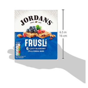 Jordans Frusli Juicy Blueberry Chewy Cereal Bars, 6x30g