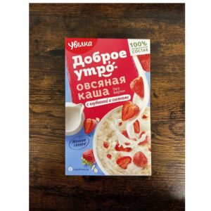 Uvelka Instant Oatmeal with Strawberry 5 Sachets, 200g