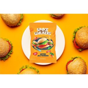 Space Walkers Astro Jelly Burgers Chewy Gummy, 336g