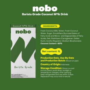 Nobo Coconut Mlk Drink  Barista Grade, 1L