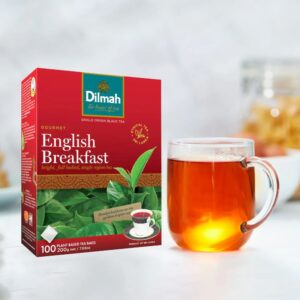 Dilmah Gourmet English Breakfast Tea  100 Foil-Wrapped Bags, 200g