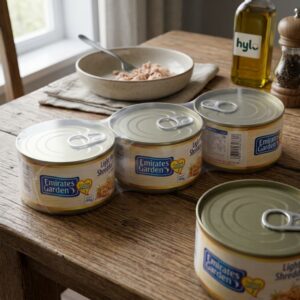 Emirates Garden Light Meat Shredded Tuna in Soybean Oil, 3x185g