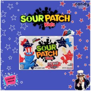 Sour Patch Kids Red, White & Blue Soft & Chewy Candy, 87g