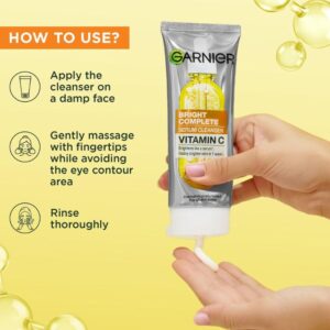 Garnier Bright Complete Serum Cleanser  Vitamin C, Holographic Pack, 100ml